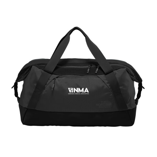 NMA 0322 Online Store Mock ups Round 2 NF0A3KXX Apex Duffel White EMB on Grey